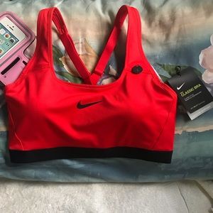 Nike Red Dri Fit Classic Sports Bra 🎾FINAL SALE